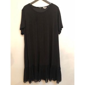 Calvin Klein Flowy Dress with Pleated Hem Size 24